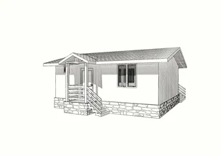 Haus nach individuellem Projekt, SNT „Sarja“: Projektvisualisierung