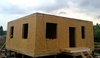 Haus 112,5 m², Projekt „Kostroma“, Dorf Nastasino: Wandmontage