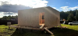 Haus 115 m² nach individuellem Projekt, Dorf Golovino: Wandmontage