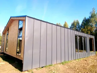 “Barnhouse 76.1” projeli ev, Yadrominskoe kasabası: cephe kaplaması