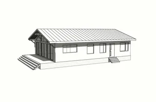 130 m² house built to a custom design, Ovchukhi village: design rendering