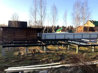 Haus nach individuellem Projekt, Dorf Vnukovo: Fundament und Grundrahmen
