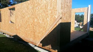 Haus 56 m² nach individuellem Projekt, Dorf Kleshchevo: Wandmontage