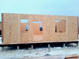 Custom-design house, Kostroma: wall assembly
