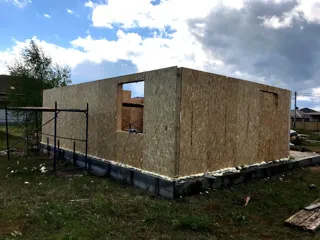 Haus 123,6 m², Projekt „Dorofejewo“, Dorf Afanasovo: Wandmontage