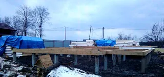 Haus 217 m² nach Projekt „Toronto“, Gebiet Moskau: Fundament und Grundrahmen