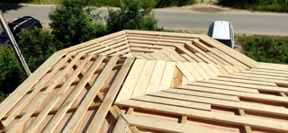 Haus 123,5 m² nach individuellem Projekt, Furmanov: Dach
