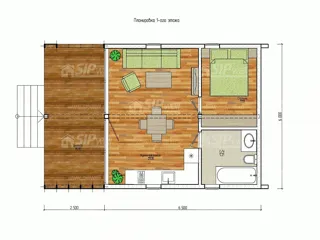 “Barnhouse 39” projesine göre ev, Yaroslavl bölgesi: proje planı