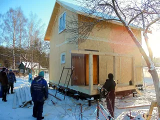 Ferienhaus nach Projekt „Alina“, Rajon Iwanowo: Dach und Fenster
