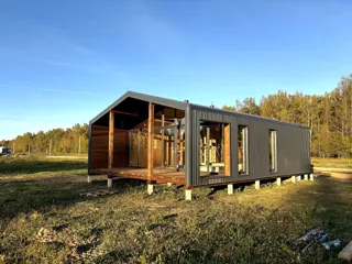 Haus nach Projekt „Barnhouse 65“, Dorf Kryukovo: Fertiges Haus