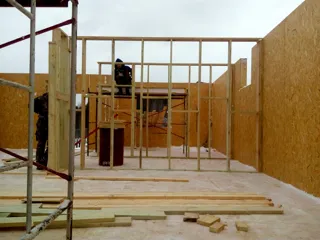 Haus nach Projekt „Utes“, Dorf Sukhanikha: Wandmontage