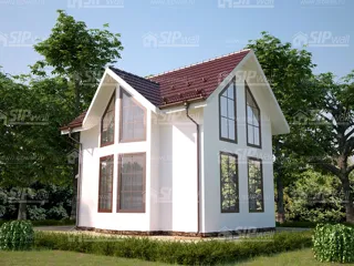 Haus nach Projekt „Musterhaus“, Gebiet Moskau: Projektvisualisierung