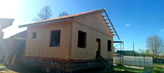 Haus 47 m² nach individuellem Projekt, Dorf Shirokovo: Dach