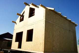 Haus nach Projekt „Metschta pl.1“, Saratov: Wandmontage