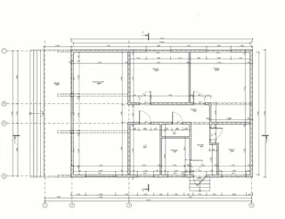 130 m² house built to a custom design, Ovchukhi village: design floor plan