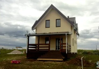 Haus nach Projekt „Garmonija 122.89“, Dorf Shirino: Fertiges Haus
