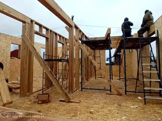 “Almaz” projesine göre ev, Kostroma: duvar montajı