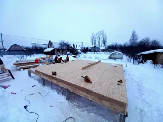 Haus nach Projekt „Awdeewo“, Dorf Minskoe: SIP-Boden auf Höhe 0