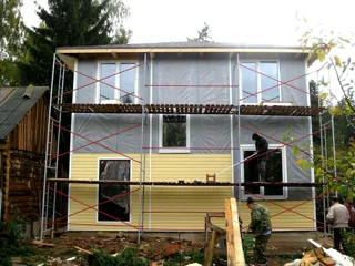 Haus nach individuellem Projekt, Gebiet Moskau: Fassadenverkleidung