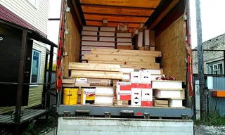 Haus nach Projekt „Mistika - S2.8“, Dorf Gorodishche: Lieferung des Hausbausatzes
