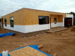 Haus 224 m² nach individuellem Projekt, Dorf Borovikovo: Fassadenverkleidung