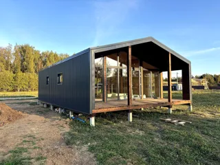Haus nach Projekt „Barnhouse 65“, Dorf Kryukovo: Fertiges Haus