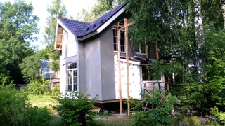 Haus nach Projekt „Musterhaus“, Gebiet Moskau: Fassadenverkleidung
