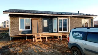 Haus 143 m², Projekt „Wuokatti“, Gebiet Kostroma: fertiges Haus
