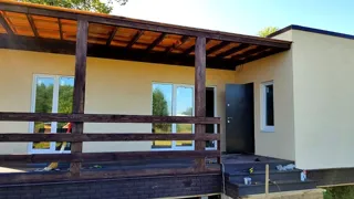 Haus nach Projekt „Mistika - E2.8“, Dorf Kurdumovo: Fertiges Haus