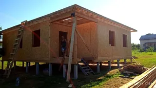 Haus 105 m² nach individuellem Projekt, Dorf Toporok: Wandmontage