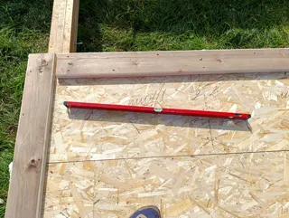 House built to a custom design, Ivanovo Region: foundation and sill strapping