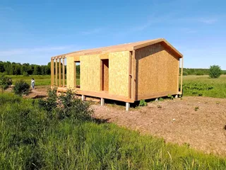 Özel projeye göre 54 m² ev, Zverintsy köyü: tamamlanmış ev