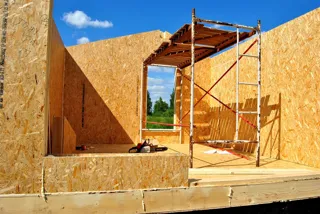 Dacha house, “Nezhnost 3” design, Ivanovo Region: wall assembly