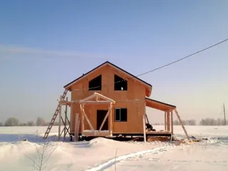 Haus nach Projekt „Sefir“, Dorf Zubino: Wandmontage