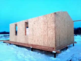Haus nach Projekt „Barnhouse 33“, Dorf Strelnokovo: Fertiges Haus