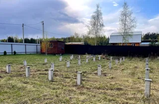 Haus nach Projekt „Randevu - E2.8“, Gebiet Moskau: Fundament und Grundrahmen