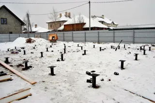 Haus nach Projekt „Markis“, Gebiet Moskau: Fundament und Grundrahmen