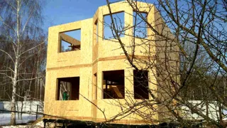 Haus nach Projekt „Ewropa“, SNT „Weteran-5“: Wandmontage