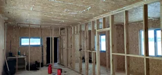 Haus 64 m² nach individuellem Projekt, Dorf Rtishchevo: Trennwände
