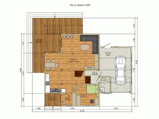House based on the “Valencia” design, Kosterevo: design floor plan