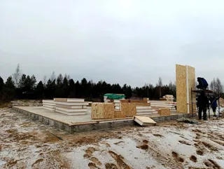 Garage nach individuellem Projekt, Gebiet Iwanowo: Fundament und Grundrahmen