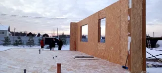 Haus 155 m² nach individuellem Projekt, Siedlung Kukarino: Wandmontage