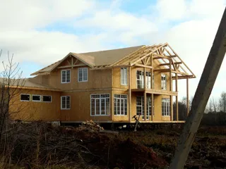 Haus nach Projekt „Barskoe pomeste“, Gebiet Kostroma: Fertiges Haus