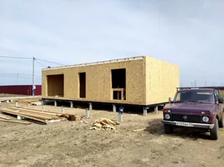 Haus nach Projekt „Mistika - K2.5“, Dorf Zdekhovo: Wandmontage