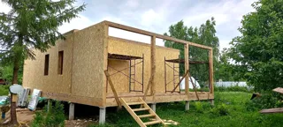 Haus 76 m² nach individuellem Projekt, Dorf Byakovo: Wandmontage