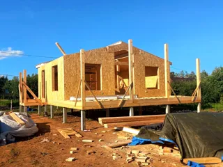 Haus 70 m², individuelles Projekt, SNT „Priosjornyj“: Wandmontage