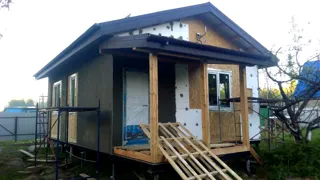 Haus nach Projekt „Slawjanskij Skit“, Region Jaroslawl: Fassadenverkleidung