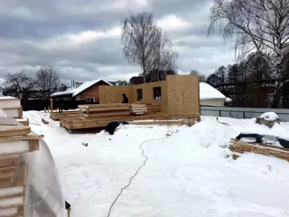Haus nach Projekt „Lasur“, Kokhma: Wandmontage