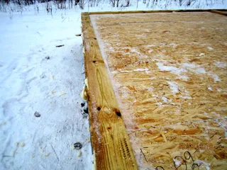 House based on the “Avdeevo” design, Molodtsovo settlement: foundation and sill strapping