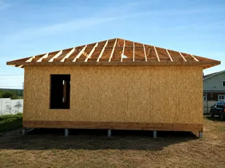129,55 m² house built to a custom design, Kostroma Region: roofing